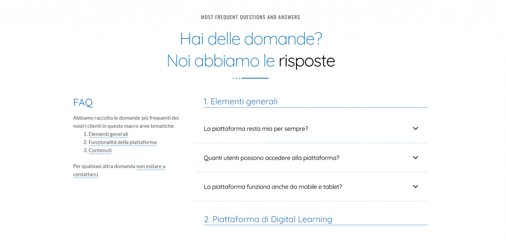 FAQ - Hai delle domande? Noi abbiamo le risposte!